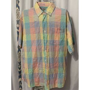 Nice Mark, Fore & Strike Casual Short Sleeve Button Up Multicolor Made In INDIA